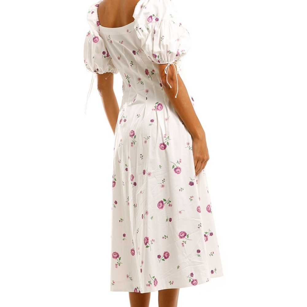 FL+L Violet Button Midi Dress - Picture 6 of 7